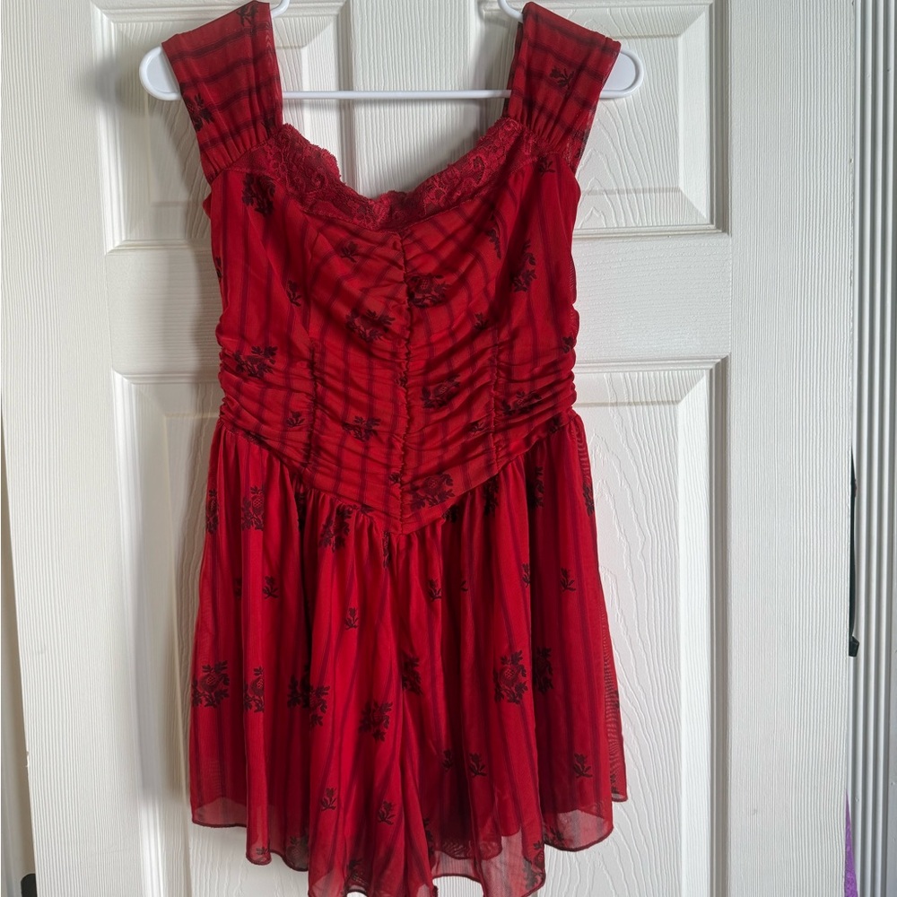 Kimchi Blue Vibrant Red Dress